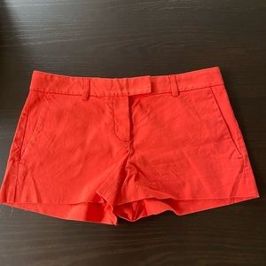 Theory short orange shorts